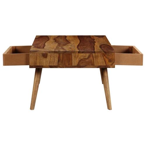 Sofabord 110 x 50 x 35 cm massivt akacietræ