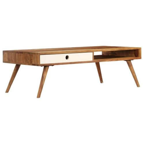 Sofabord 110 x 50 x 35 cm massivt akacietræ