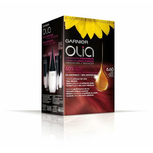 Farve uden Ammoniak Olia Garnier 3600541234970 Intens Rød