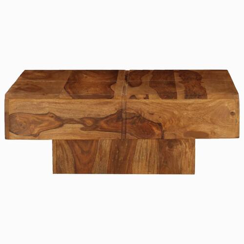 Sofabord 80x80x30 cm massivt akacietræ