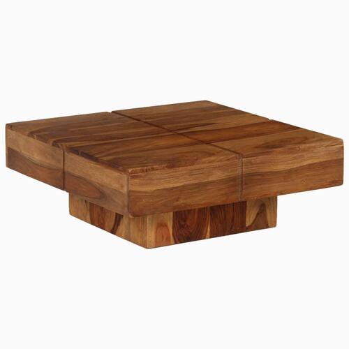 Sofabord 80x80x30 cm massivt akacietræ