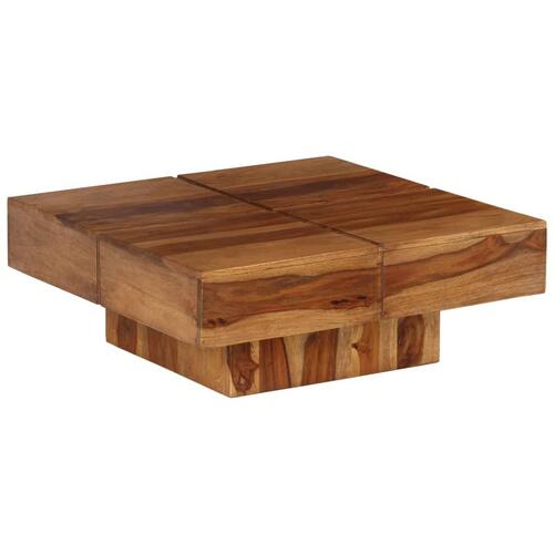 Sofabord 80x80x30 cm massivt akacietræ