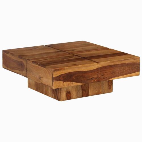 Sofabord 80x80x30 cm massivt akacietræ