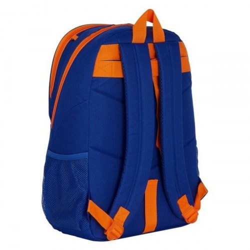 Valencia Basket skoletaske - blå/orange børnerygsæk 32×44×16 cm