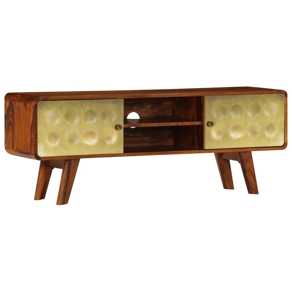 Tv-skab massivt akacietræ 120 x 30 x 45 cm