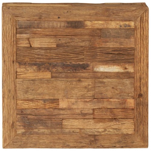 Sofabord i massivt genbrugstræ 70 x 70 x 30 cm