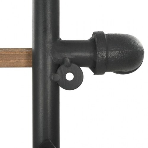 Bogreol 80x42x180 cm massivt grantræ og stål