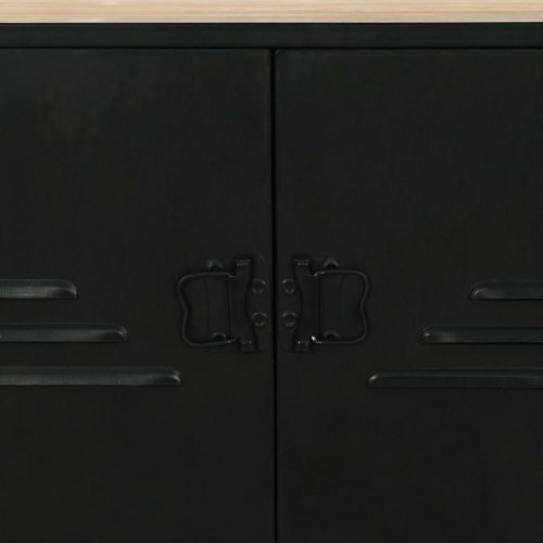 Bogreol 80x32,5x180 cm massivt grantræ og stål