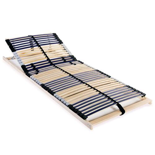 Lamelbund til seng med 42 lameller 7 zoner 80 x 200 cm