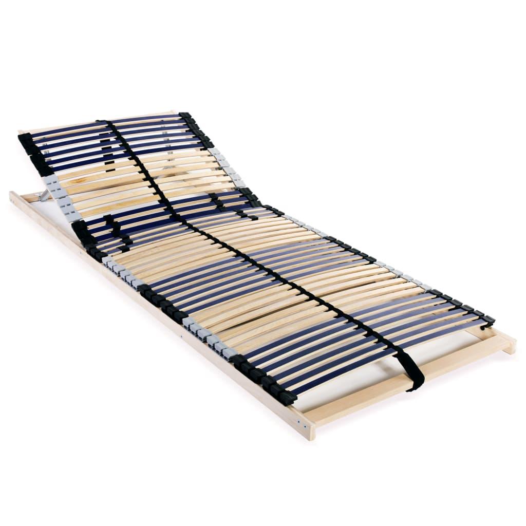 Lamelbund til seng med 42 lameller 7 zoner 80 x 200 cm