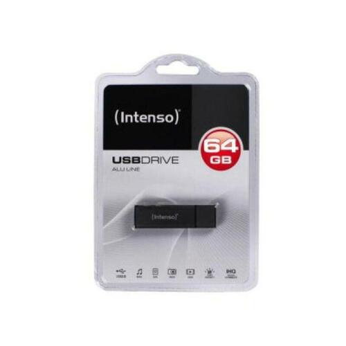 INTENSO ALU LINE USB og Micro USB 64 GB - antracit USB-stik