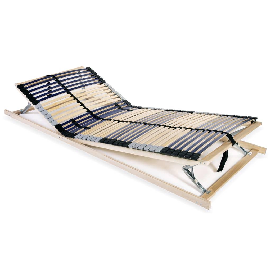 Lamelbund til seng med 42 lameller 7 zoner 70 x 200 cm