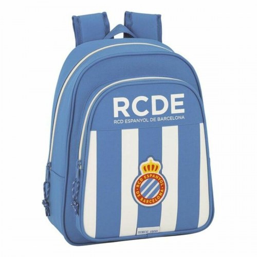 RCD Espanyol børnerygsæk - blå/hvid, 27 × 33 × 10 cm