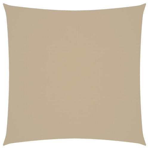 Solsejl 2,5x2,5 m firkantet oxfordstof beige