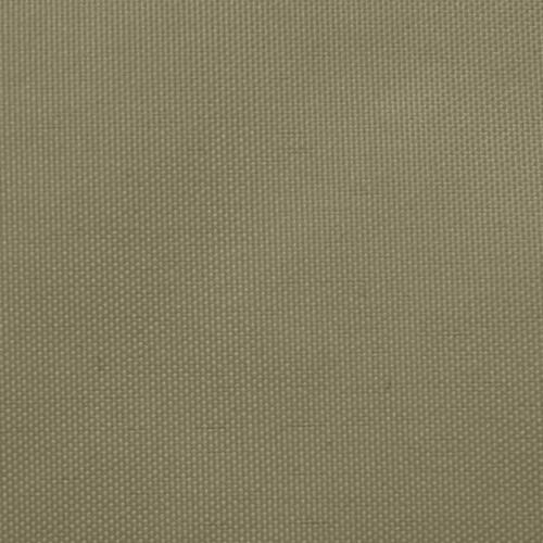 Solsejl 2,5x5 m rektangulær oxfordstof beige