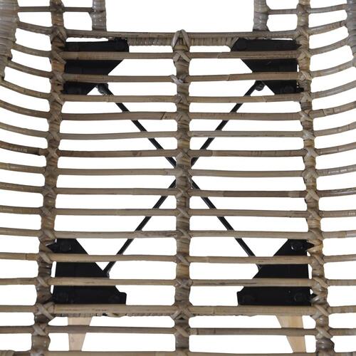 Spisebordsstole 4 stk. naturlig rattan brun