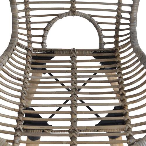 Spisebordsstole 4 stk. naturlig rattan brun