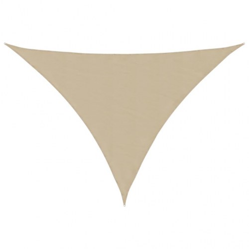 Solsejl 3x4x4 m trekantet oxfordstof beige