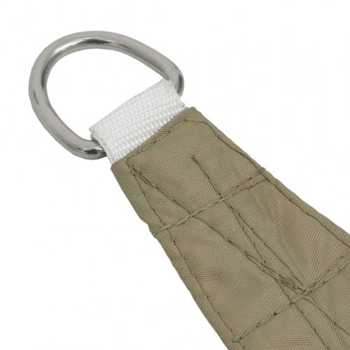 Solsejl 3x4x4 m trekantet oxfordstof beige