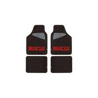 Bil gulvmåtte sæt Sparco SPC1903 Universal Sort/Rød (4 stk)
