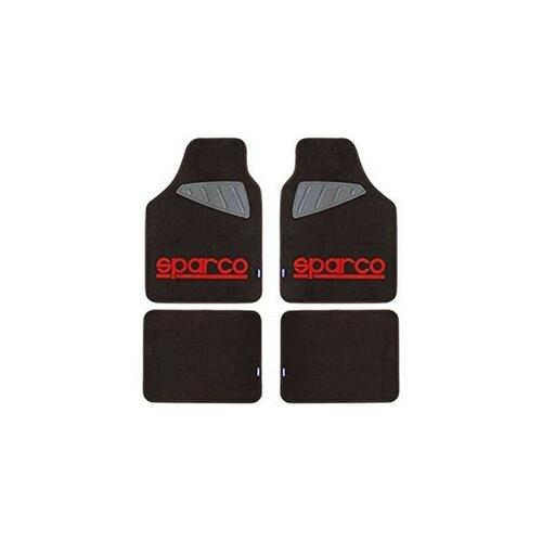 Bil gulvmåtte sæt Sparco SPC1903 Universal Sort/Rød (4 stk)