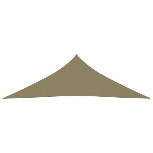 Solsejl 4x4x5,8 m oxfordstof trekantet beige