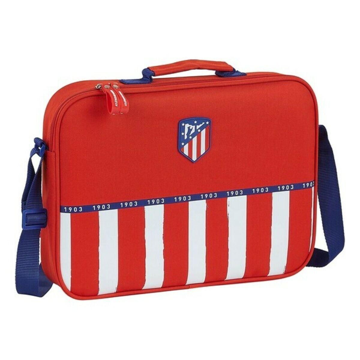 Skole skoletaske Atlético Madrid Rød Blå Hvid (38 x 28 x 6 cm)