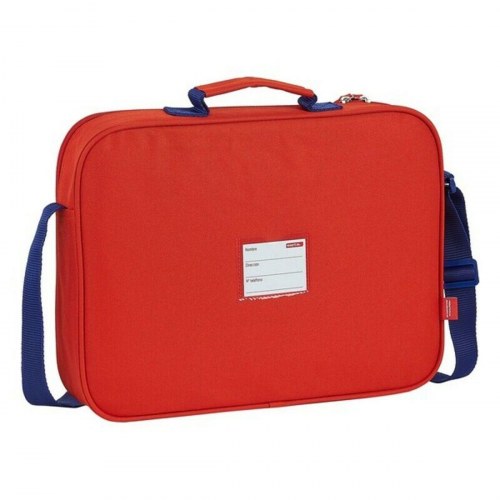 Atlético Madrid skole- og skuldertaske - rød/blå/hvid 38 × 28 × 6 cm