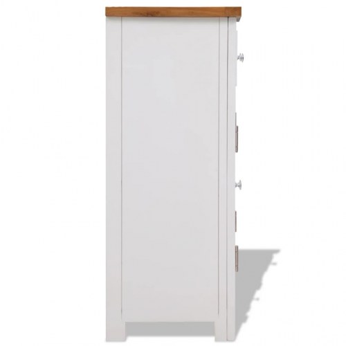 Skænk 90x33,5x83 cm massivt egetræ