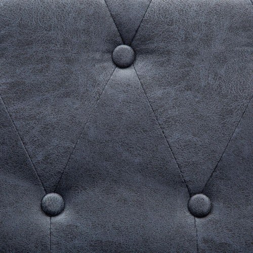 2-personers Chesterfield-sofa imiteret ruskind grå