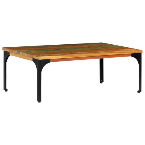 Sofabord 100x60x35 cm massivt genbrugstræ