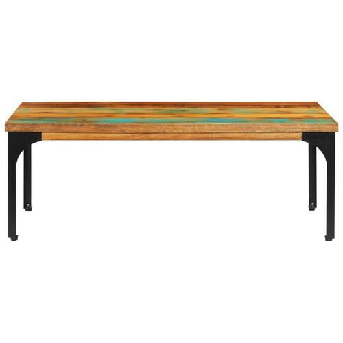 Sofabord 100x60x35 cm massivt genbrugstræ