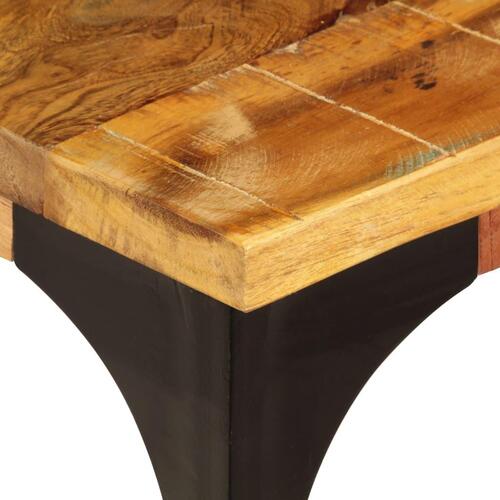 Sofabord 100x60x35 cm massivt genbrugstræ