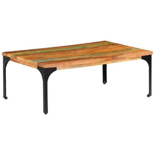 Sofabord 100x60x35 cm massivt genbrugstræ