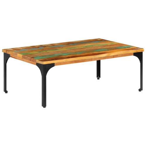 Sofabord 100x60x35 cm massivt genbrugstræ