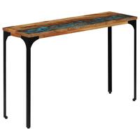 Konsolbord 120x35x76 cm massivt genbrugstræ
