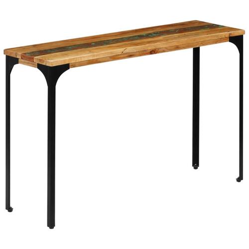 Konsolbord 120x35x76 cm massivt genbrugstræ