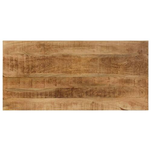 Spisebord 115 x 55 x 76 cm massivt mangotræ og stål