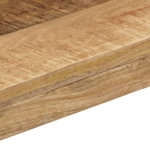 Spisebord 115 x 55 x 76 cm massivt mangotræ og stål