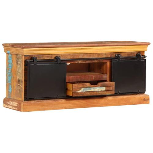 Tv-skab 110x30x45 cm massivt genbrugstræ
