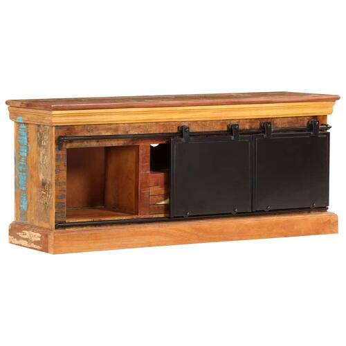 Tv-skab 110x30x45 cm massivt genbrugstræ