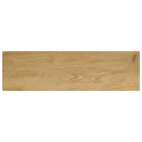 Konsolbord 120x35x76 cm massivt mangotræ og stål