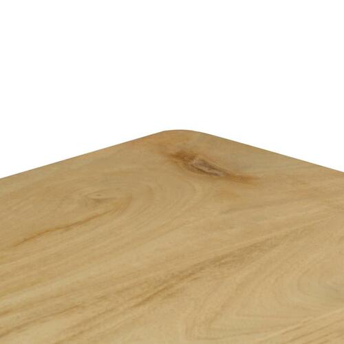 Konsolbord 120x35x76 cm massivt mangotræ og stål
