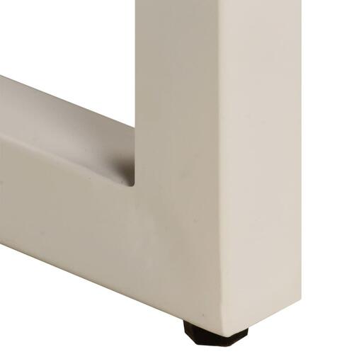 Konsolbord 120x35x76 cm massivt mangotræ og stål