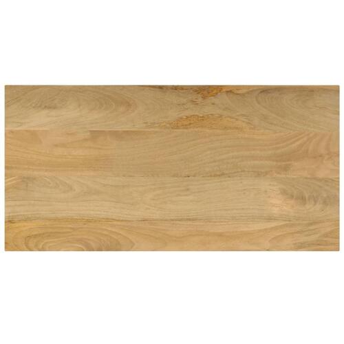 Sofabord 100x50x35 cm massivt mangotræ og stål