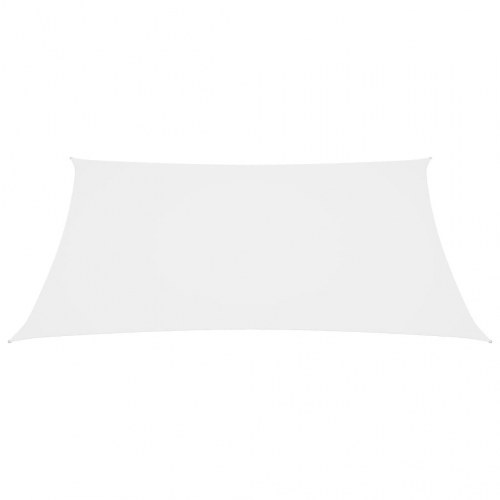 Solsejl 3,6x3,6 m oxfordstof firkantet hvid