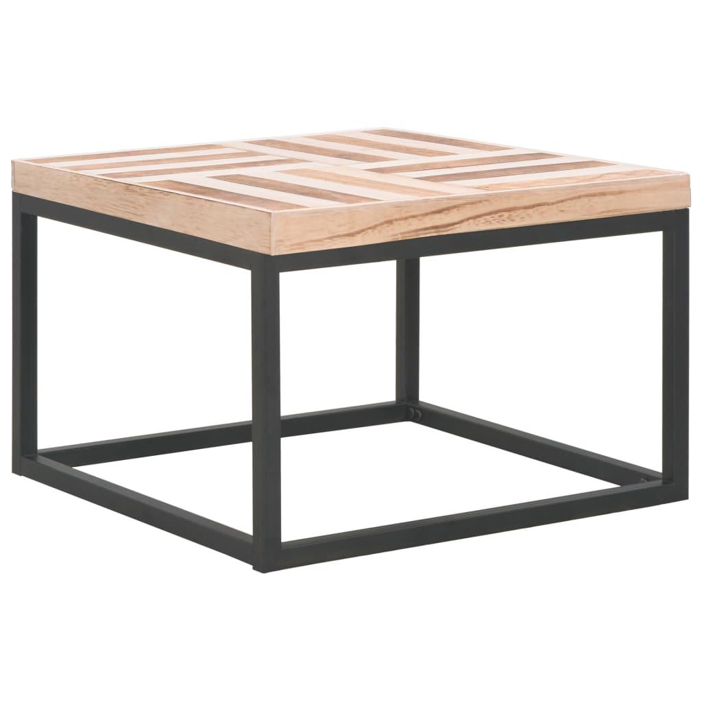 Sofabord 50 x 50 x 33,5 cm massivt træ