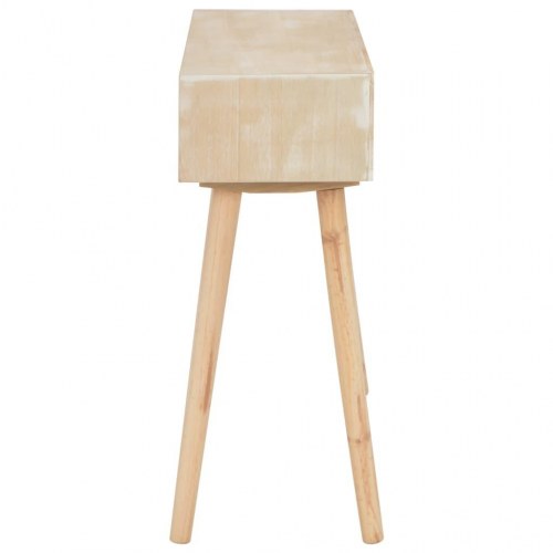 Konsolbord med 3 skuffer 100 x 30 x 73 cm massivt fyrretræ
