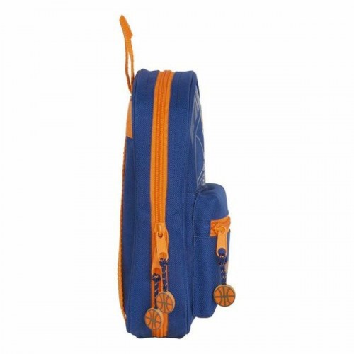 Penalhus-rygsæk Valencia Basket M747 - Blå/Orange, 12 × 23 × 5 cm, 33 dele