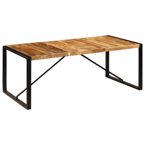Spisebord 200 x 100 x 75 cm massivt mangotræ